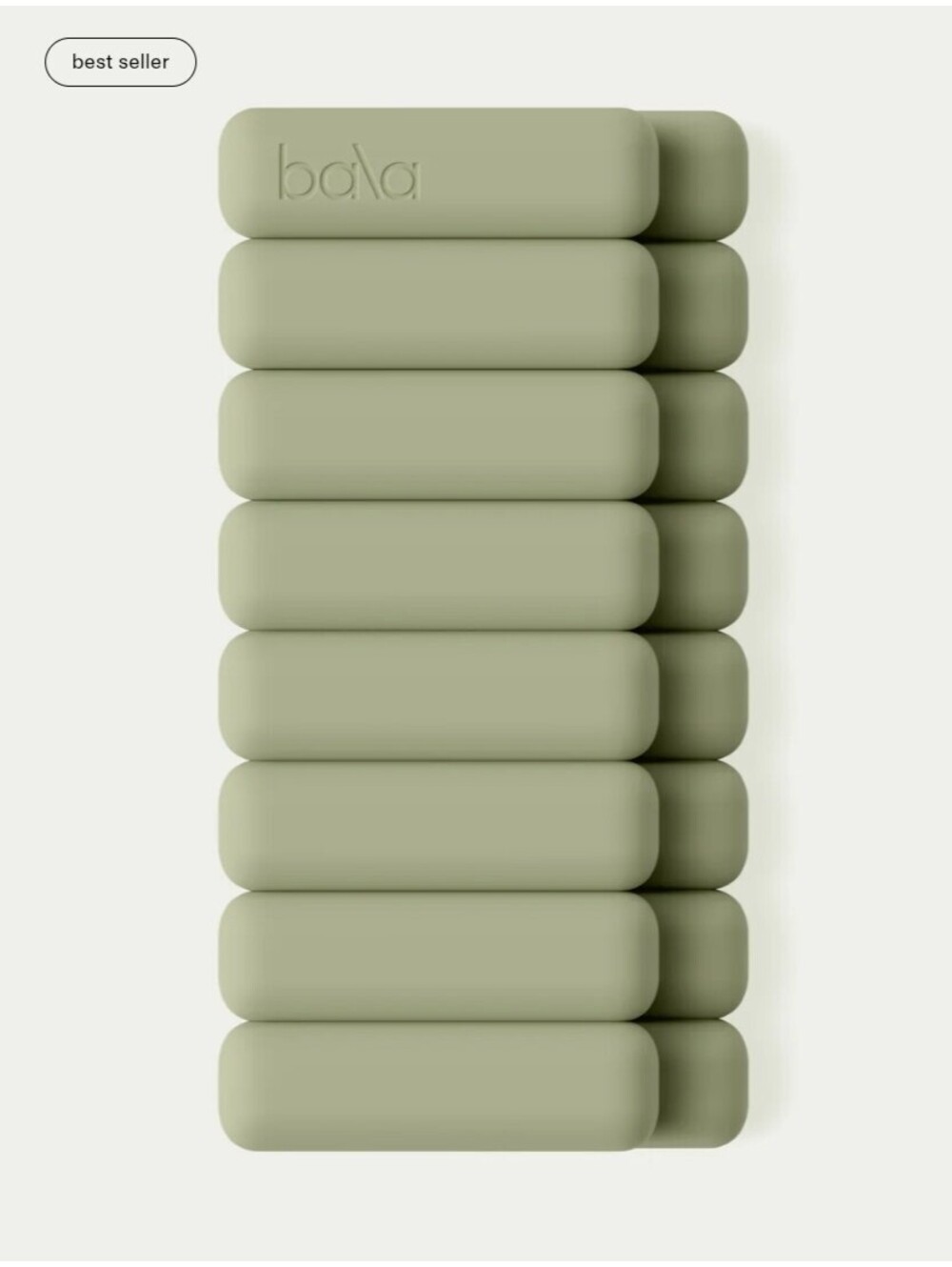 Bala Bangles 2Lb Each Wrist Ankle Weights Sage Green Yoga Pilates Crossfit New - Picture 6 of 11